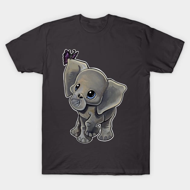 Butterfly elephant T-Shirt by BiancaRomanStumpff